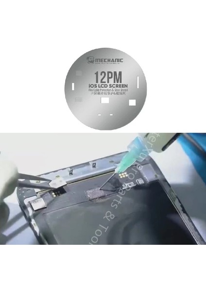 UFO6-A12 Tarzı Masterxu Mekanik Ufo Çelik Şablon LCD Ekran Flex Kablo Koruma iPhone Ro Max Ic Ploshing Onarım Pop-Up (Yurt Dışından) fırsatları