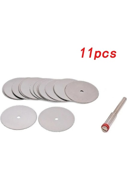 11 Adet Tarzı 22 mm Elektrikli Taşlama Aksesuarları Ahşap Paslanmaz Çelik Mini Testere Bıçağı Bölümü Elektrikli Taşlama Kesme Bıçağı (Yurt Dışından)