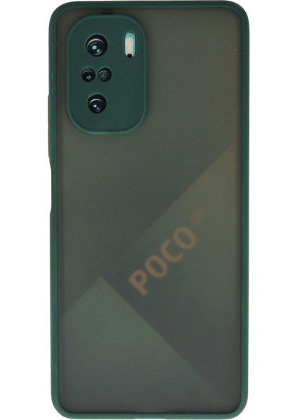 Xiaomi Poco F3 Kılıf Montreal Silikon Kapak - Yeşil 300099