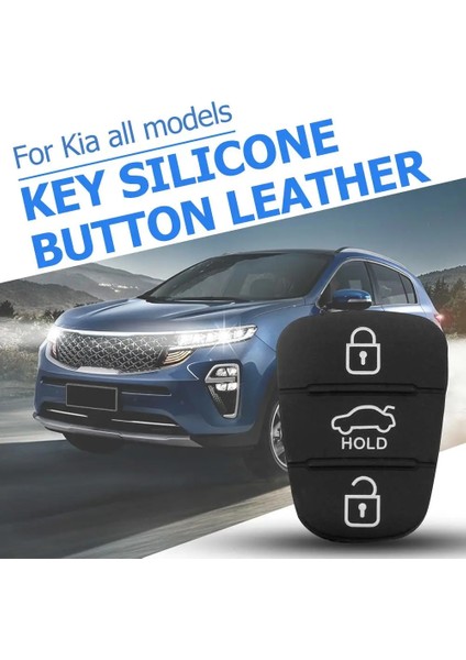 Harf Stili Yok 3 Düğmeler Uzaktan Araba Anahtarı Kabuk Fob Lastik Pedi Hyundai Solaris Accent Tucson L10 L20 L30 IX35 Kia K2 K5 Rio Ceed Anahtar Kutu (Yurt Dışından)