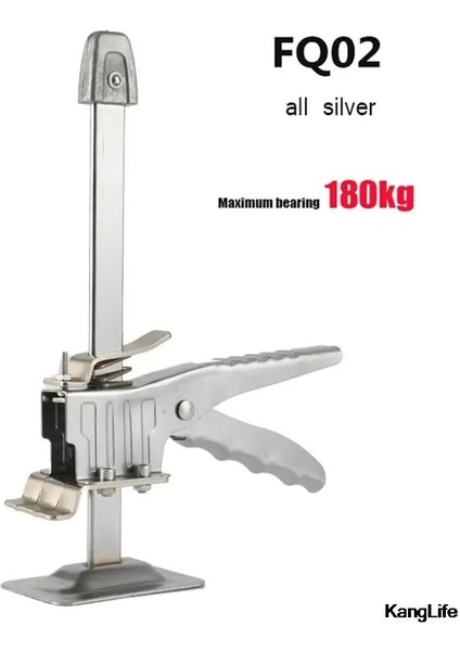 Fq-02 Gümüş Tarzı Emek Tasarrufu Kol Dolabı Kriko Kaldırıcı Çok Fonksiyonlu Alçı Levha Tamir Aracı Kaymaz Kiremit Mobilya Hareketli El Kaldırma Araçları (Yurt Dışından)