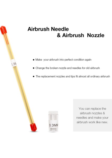 6 Adet Set Stili Airbrush Memesi Iğne Airbrushes Için Yedek Parçalar Püskürtme Tabancası Modeli Püskürtme Boya Püskürtücü Aracı Aksesuarları (Yurt Dışından) indirimleri