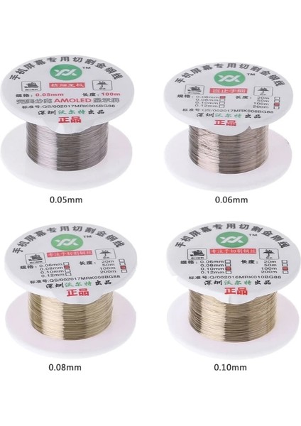 0,1 mm Stili Alaşımlı Altın Molibden Tel Kesme Hattı LCD Ekran Ayırıcı Onarımı (Yurt Dışından) fırsatları