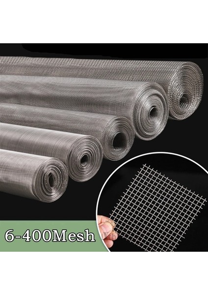 80MESH 0,25MM Stili 50CM x 100CM cm Paslanmaz Çelik Hasır Filtre Filesi Metal Ön Tamir Düzeltme Mesh Filtrasyon Dokuma Tel Elek Sac Elek Filtresi (Yurt Dışından)