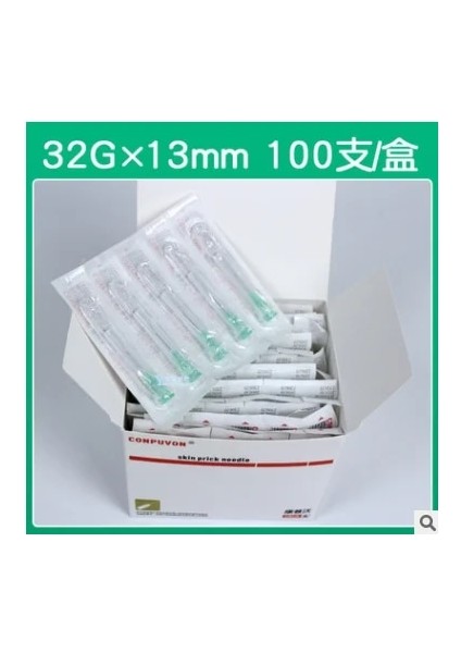 32GX13MM 100 Adet Stil G 34G Iğne Delici Şeffaf Şırınga Enjeksiyon Tutkal Şeffaf Ucu Kapağı Ilaç Iğnesi 30G * Araçlar (Yurt Dışından)