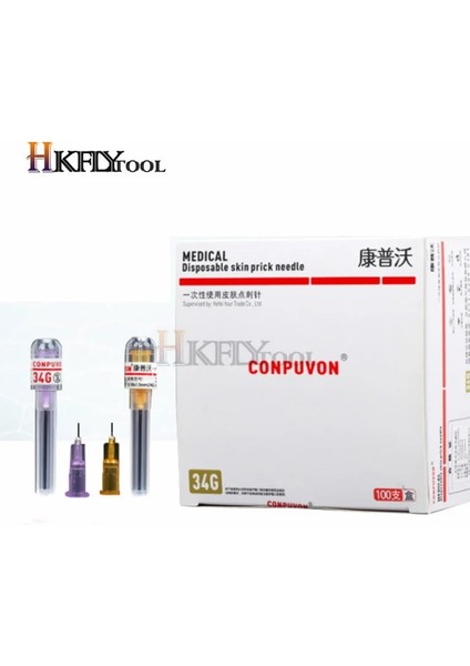 32GX13MM 100 Adet Stil G 34G Iğne Delici Şeffaf Şırınga Enjeksiyon Tutkal Şeffaf Ucu Kapağı Ilaç Iğnesi 30G * Araçlar (Yurt Dışından) fırsatları