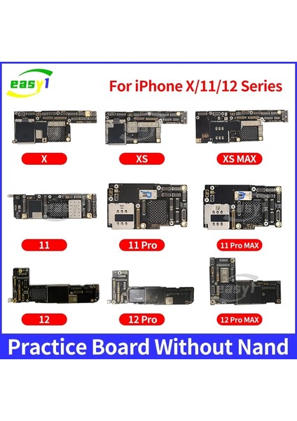 Mingjin Shop 1 x Nand Stili Yok Nand Olmadan Hasarlı Kurulu iPhone x Xr Xs Pro Max Uygulama Kılavuzu Kötü Anakart Sökme Teknik Beceri Eğitimi (Yurt Dışından)