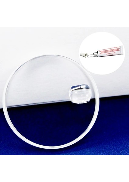 5,5x4,5 mm Stili Saat Camı Lens Safir Baloncuklu Büyüteç Tarih Penceresi Kristal Dışbükey Şeffaf Büyüteç Kare (Yurt Dışından) modelleri