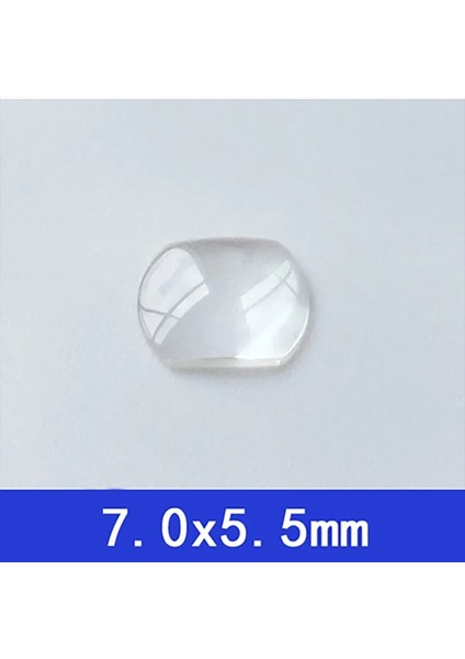 5,5x4,5 mm Stili Saat Camı Lens Safir Baloncuklu Büyüteç Tarih Penceresi Kristal Dışbükey Şeffaf Büyüteç Kare (Yurt Dışından) fırsatları