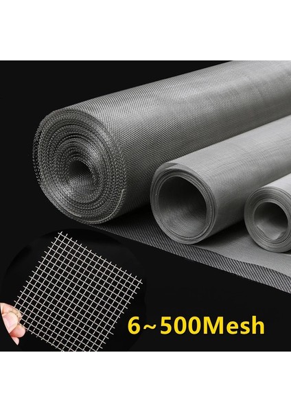 200 Örgü Stili 50CM x 100CM cm Paslanmaz Çelik Hasır Filtre Filesi Metal Ön Tamir Filesi Filtrasyon Dokuma Tel Elek Sac Elek (Yurt Dışından)