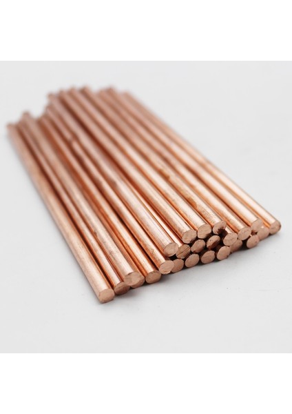 Ure Bakır Çubuk Yuvarlak Çubuk 0,9% Kırmızı Metal Çapı 4mm Uzunluk (Yurt Dışından)