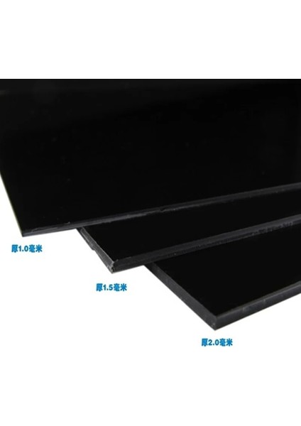 1,5X200X300MM Stili 1 Adet Pratik Abs Stiren Plastik Düz Levha Plaka Siyah Endüstri Araçları Için (Yurt Dışından) fırsatları