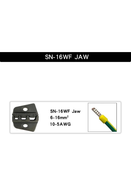 Sn 16WF Çene Stili Sn 6mm Sıkma Pensesi Çene Tab C3 Xh Fiş Bahar Yalıtım Boru Terminali Çok Fonksiyonlu Aletler (Yurt Dışından)
