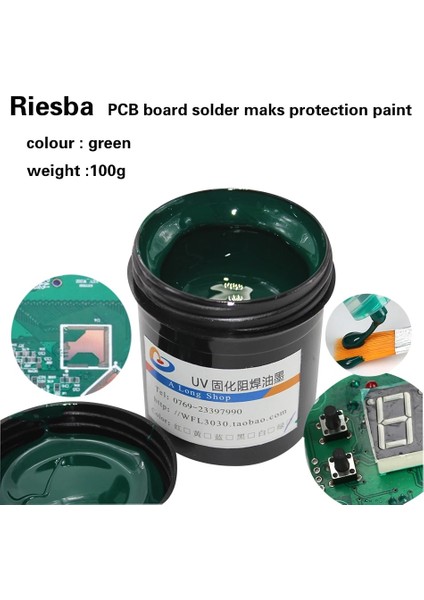 Siyah Stil Süper Pcb Uv Işığa Duyarlı Mürekkepler, Yeşil, Beyaz, Mavi, Kırmızı Veya Siyah Pcb Uv Iyileştirilebilir Lehim Dirençli Mürekkep, Lehim Maskesi Uv Mürekkep (Yurt Dışından) fiyatları