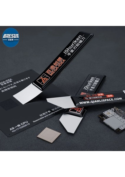 5 Pcs Stili Qianli Mega-Idea Ishuriken Ultra Ince Teneke Spatula Bga Reballing Kazıyıcı Cep Telefonu Onarım Tutkalı Sökücü Bıçak Araçları (Yurt Dışından) fiyatları