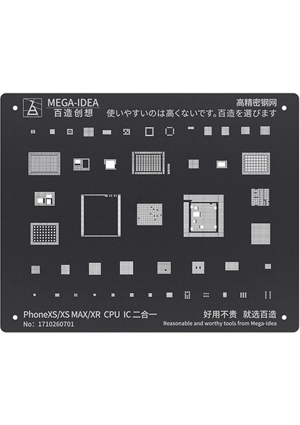 7 7p Tarzı iPhone Pro Max Xs Xr x U I Kalay Dikim Havya Için Siyah Çelik Bga Reballing Stencil (Yurt Dışından) indirimleri