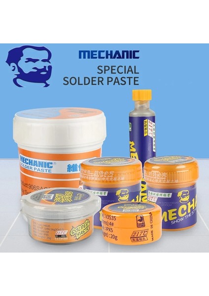 20G 138C Stili Mekanık Kurşunsuz Bga Lehim Pastası Akı Düşük Yüksek Sıcaklık Lehimleme Teneke Krem Kaynak Akısı Pastası Bga Rework Istasyonu Için (Yurt Dışından) fiyatları