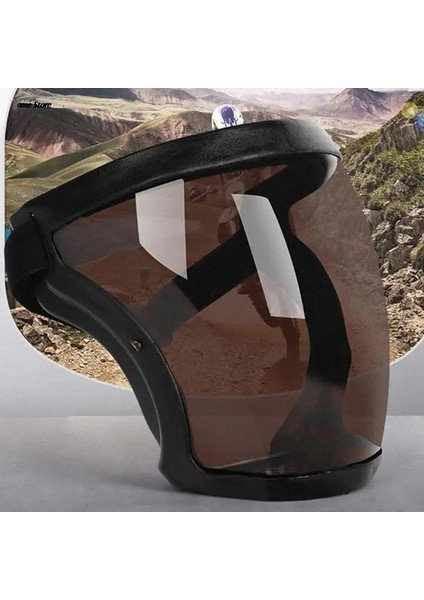 Bir Stil 1 Adet Süper Koruyucu Buğu Önleyici Yüz Kalkanı Kaynak Maskesi Toz Geçirmez Şeffaf Kask Rahat Gözleri Korur Yüz Maskesi Kapağı (Yurt Dışından) indirimleri