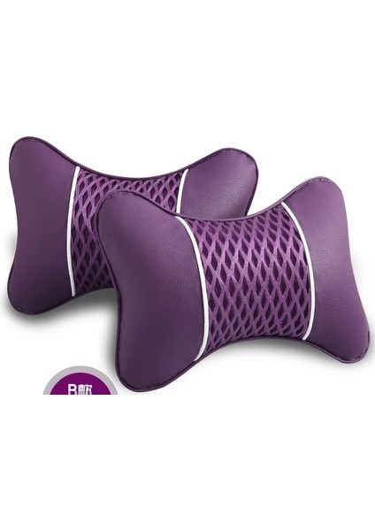Mor Tarzı 2019 Nefes Alabilen Sıcak Değil Araba Boyun Yastıkları Akın Kumaş Tek 1 Adet Kafalık Çoğu Araba Için Uygun Dolgulu Fiber Evrensel Araba Yastığı (Yurt Dışından)