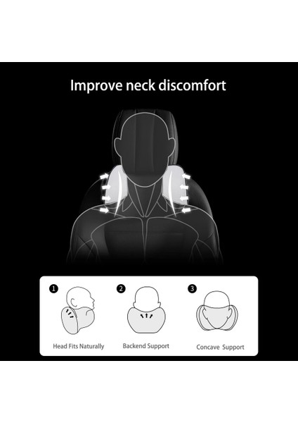 Bir Stil Araba Kafalık Yastık Boyun Oto Koltuk Bellek Pamuk Nefes Sürüş Için Destek Minderi Sandalye Dinlenme Uyku Iç Araba Parçaları (Yurt Dışından) fiyatları