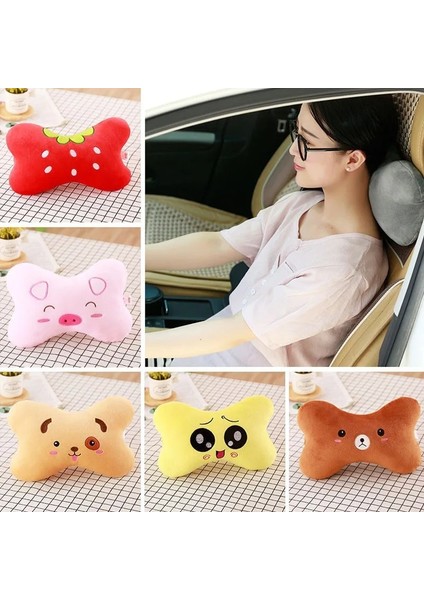 Yeşil Stil Araba Boyun Yastık Karikatür Sevimli Hayvan Seyahat Yastığı Güvenlik Araba Koltuğu Minderi Örtüsü Boyun Desteği Kafalık Oto Iç Aksesuarları (Yurt Dışından) indirimleri