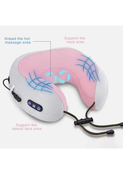 Sarı Yükseltme1 Stili Araba Boyun Yastığı Elektrikli Masaj U Şekilli Bellek Köpüğü Yumuşak Yavaş Ribaund Uzay Seyahati Yastığı Katı Boyun Servikal Sağlık (Yurt Dışından) modelleri