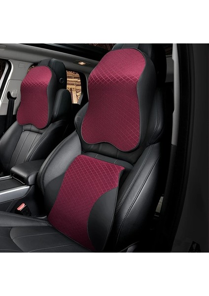 TZ039 Sarı 1 Adet Stil 1 Adet Bellek Köpük Sevimli Araba Koltuğu Kafalık Yastık Boyun Dinlenme Için Katı Bel Sırt Desteği Yastık Seti Yastıklar Oto Aksesuarları (Yurt Dışından) fiyatları