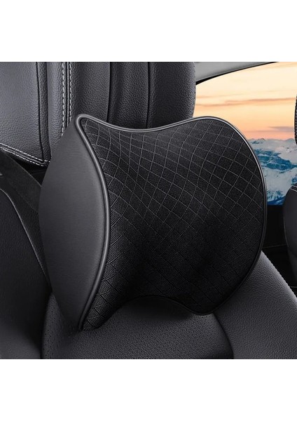 No.1 Tarzı Araba Boyun Kafalık Yastık Minder Oto Koltuk Baş Desteği Koruyucu Otomobiller Koltuk Boyun Istirahat Bellek Pamuk Ofis Arkalığı Için (Yurt Dışından)