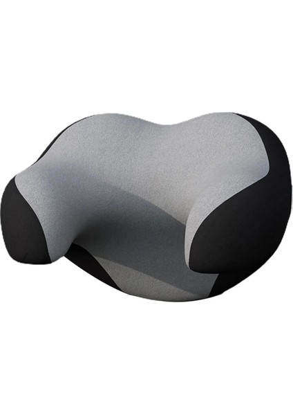 Siyah Gri Tarzı Oto Yolcu Koltuk Başlığı U-Şekilli Boyun Yastığı Araba Battaniyeler Sökülebilir Rahat Uyku Şekerleme Zaman Minderi Baş Desteği (Yurt Dışından)