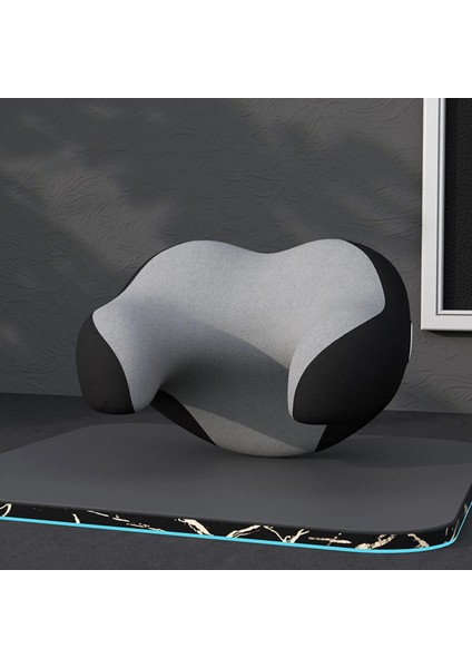 Siyah Gri Tarzı Oto Yolcu Koltuk Başlığı U-Şekilli Boyun Yastığı Araba Battaniyeler Sökülebilir Rahat Uyku Şekerleme Zaman Minderi Baş Desteği (Yurt Dışından) modelleri