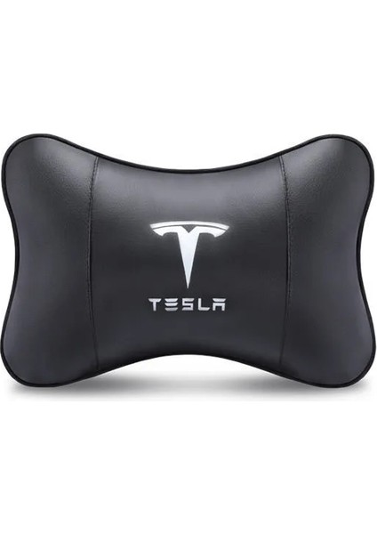 1 Adet Tarzı Araba Kafalık Servikal Omurga Koltuk Arkalığı Boyun Yastığı Tesla Model 3 S x Y Logo Araba Styling Aksesuarları (Yurt Dışından)