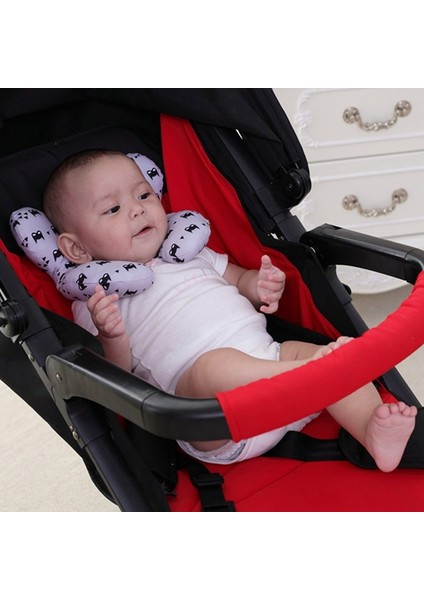 No.15 Tarzı Yeni Seyahat Araba Koltuğu Baş ve Bebek Boyun Yastığı Güvenlik Yumuşak Boyun Desteği Yastığı Çocuk U Şekli Kafalık Baş Koruma Yastığı (Yurt Dışından)