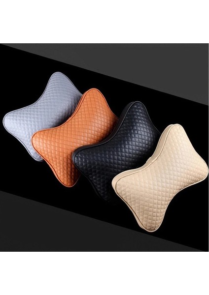 Gri S Stili 1 Çift Lüks Keten Malzeme Araba Kafalık Yastığı Unisex Nefes Alabilir Oto Boyun Dayanağı Kafalık Yastık Yastıklar 4 Mevsim Evrensel (Yurt Dışından) modelleri