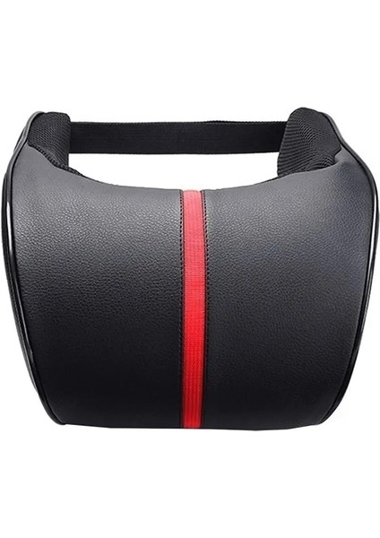 Kırmızı Şerit Stili ile Siyah Ayarlanabilir Hafızalı Köpük Araba Koltuğu Kafalık Boyunluk Koruma Koltuk Minderi Arkalığı Araba Boyun Yastığı Koltuk Kafalık Minderi (Yurt Dışından) fırsatları