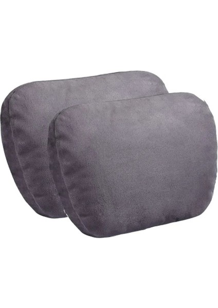 2 Adet Gri Tarzı 2 Adet Li Araba Kafalık Boyun Yastık Maybalass Yumuşak Evrensel Seyahat Oto Aksesuarları Araba Koltuğu Kapağı Sandalye Minderi Yastık (Yurt Dışından)