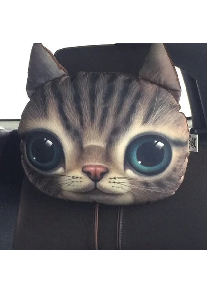 4 Dolgu Stili Olmadan Chızıyo Yeni Serin Güzel 3D Baskılı Hayvanlar Yüz Araba Kafalık Yastık Kılıfı Boyun Oto Güvenlik Kafalık Doldurmadan Malzemeleri (Yurt Dışından)