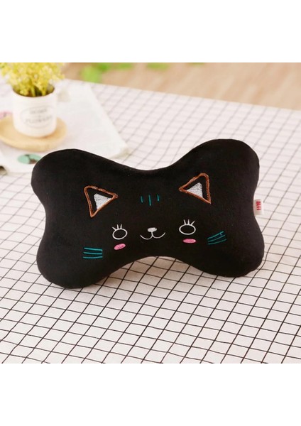 Kedi Stili Jınserta Araba Boyun Yastık Karikatür Sevimli Hayvan Seyahat Yastık Araba Koltuğu Minderi Örtüsü Boyun Desteği Kafalık Iç Aksesuarları (Yurt Dışından)