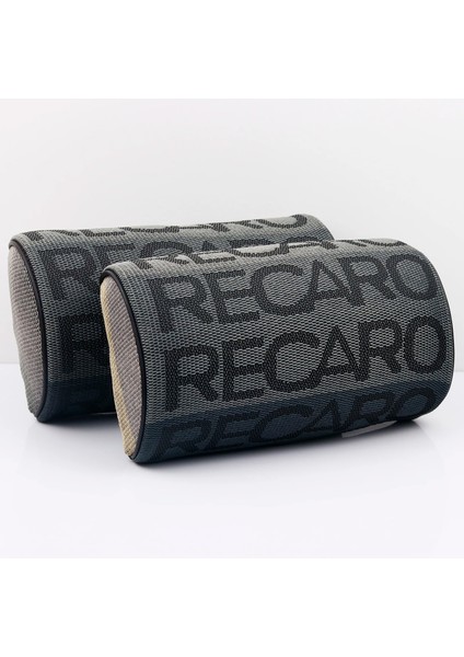Recaro-Gri Tarz X2 Jdm Stil Gelin Recaro Kumaş Yastık Koltuk Desteği Dekor Kafalık Arkalık Yastık Hellaflush Boyun Desteği (Yurt Dışından)