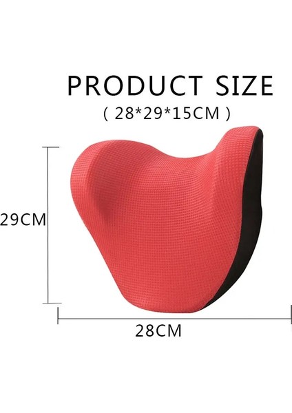 Kırmızı Stil Örgü Ev Araba Kafalık Kafa Koltuk Minder Boyun Yastık Dinlenme Bellek Köpük Pamuk Kapak Oto Seyahat Desteği Için Kumaş Yumuşak Sandalye (Yurt Dışından) fiyatları
