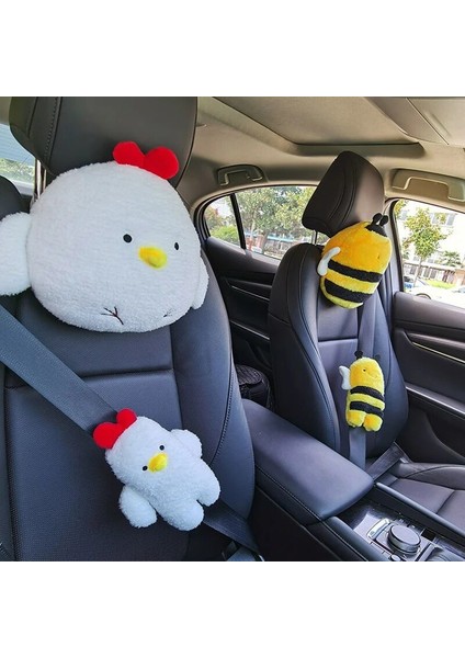 Arı Kafalık Tarzı Kawaii Araba Boyun Yastık Arı Araba Kafalık Boyun Yastıklar Cushiok Seyahat Yastık Emniyet Kemeri Sevimli Araba Koltuğu Yastık Kafalık Korumak (Yurt Dışından) fiyatları
