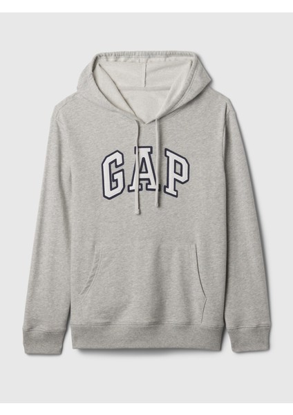 Kadın LIGHT HEATHER GREY B08 Gap Logo Havlu Kumaş Sweatshirt
