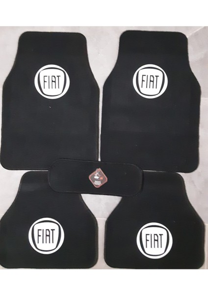 Fiat Stilo Fiat Logolu Siyah Çift Katlı Halı Paspas Seti