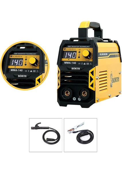 Börth Professional 140 Amper Inverter Kaynak Makinesi DRILL ZIA28