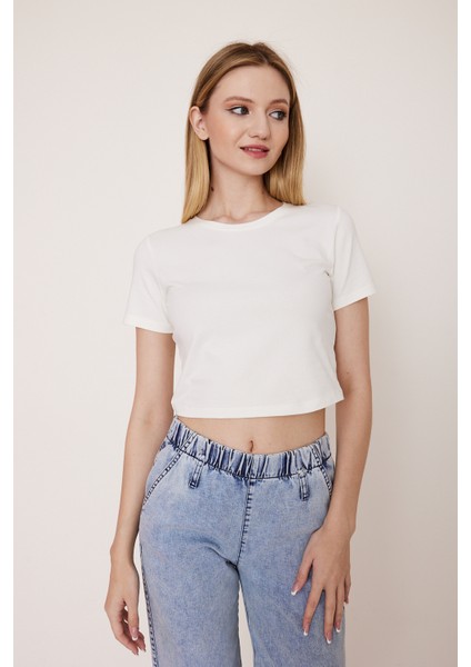 Kadın Crop T-Shirt