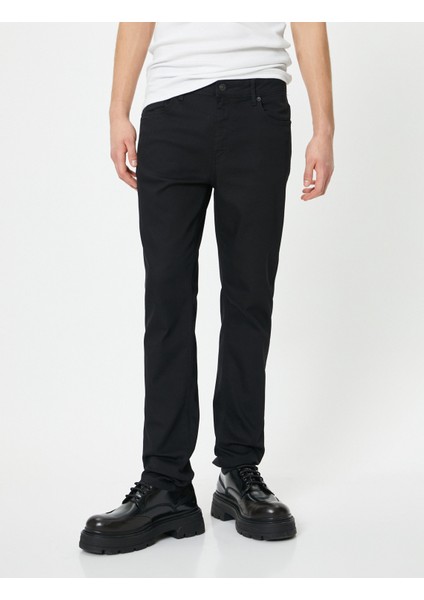 Slim Fit Kot Pantolon - Brad Jean
