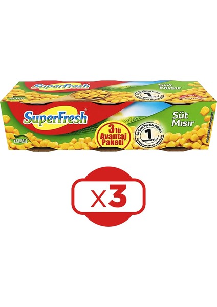 Mısır Konserve 3X200 gr 3 Adet