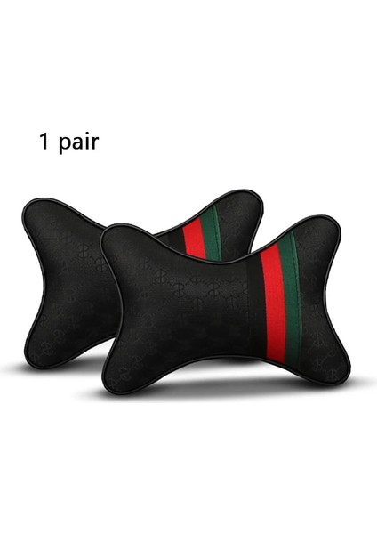 Turuncu Tarzı 1 Çift Lüks Keten Malzeme Araba Kafalık Yastığı Unisex Nefes Alabilir Oto Boyun Dayanağı Kafalık Yastık Yastıklar 4 Mevsim Evrensel (Yurt Dışından)