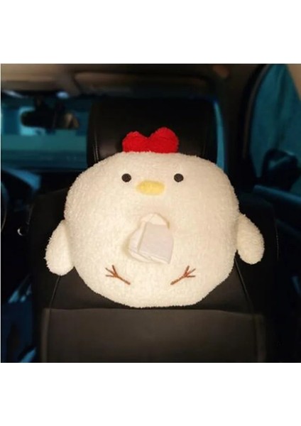 Doku Kutusu Stili Yeni Varış Karikatür Sevimli Tavuk Emniyet Kemeri Örtüsü Araba Iç Süsler Moda Bayanlar Araba Boyun Yastık Desteği (Yurt Dışından)