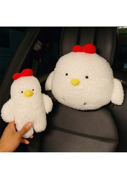 Doku Kutusu Stili Yeni Varış Karikatür Sevimli Tavuk Emniyet Kemeri Örtüsü Araba Iç Süsler Moda Bayanlar Araba Boyun Yastık Desteği (Yurt Dışından) modelleri