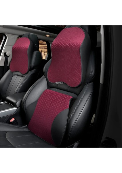 Bej Bel Tarzı Araba Koltuğu Kafalık Yastığı Oto Battaniyeler Araba Boyun Yastık Koltuk Baş Desteği Bel Desteği Ofis Koltuğu Minderi Araba Oto Için (Yurt Dışından) fiyatları